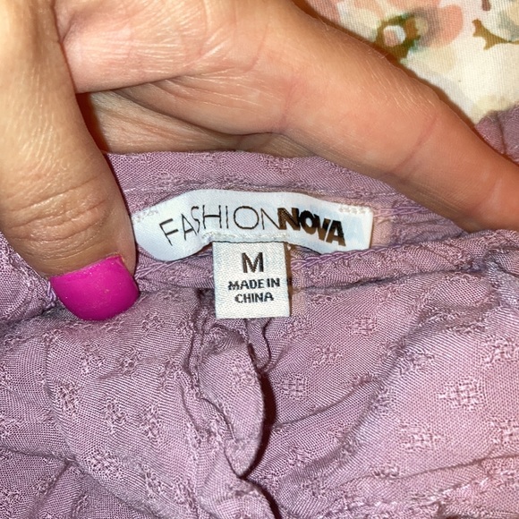 Women’s purple fashion nova tank top with scrunched back - Picture 3 of 4